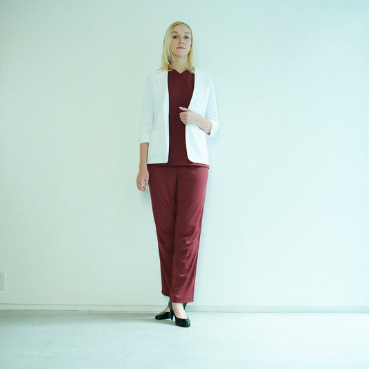 【CLIM】クライム  レディース ノーカラージャケット 65-295902