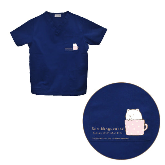 【CLIM】スクラブトップス  しろくま