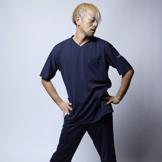 【CLIM】クライム サイドポケットスクラブ トップス 65-195900