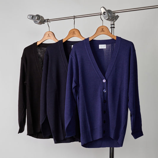 【CLIM】クライム 制電制菌カーディガン 65-695903